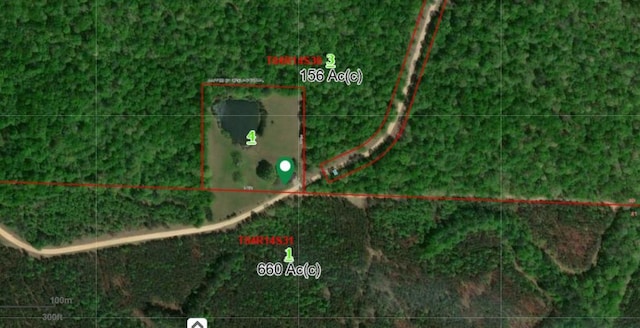 - aerial map of property and surrounding area featuring property boundaries highlighted