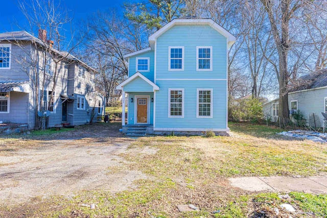 view of front of property