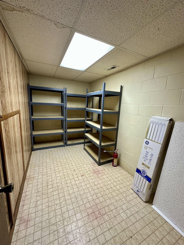 storage featuring visible vents