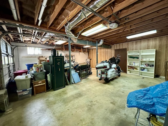 view of basement