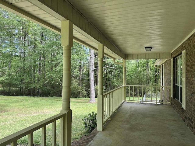 view of patio / terrace featuring a porch