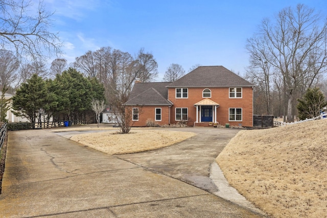 view of colonial inspired home