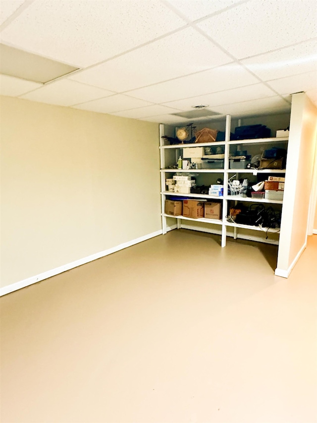 view of storage room