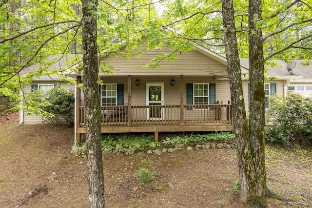 - view of front facade with covered porch