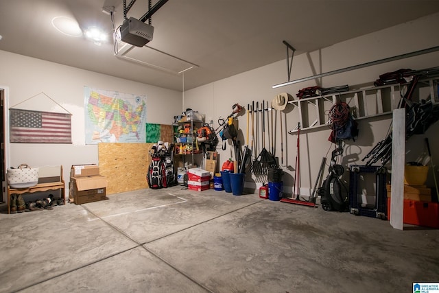  - garage with a garage door opener
