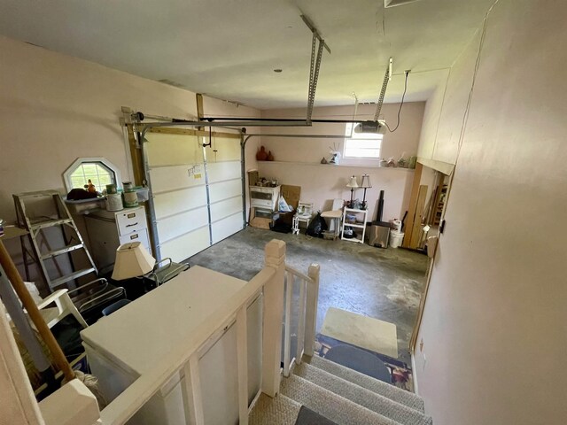  - garage with a garage door opener