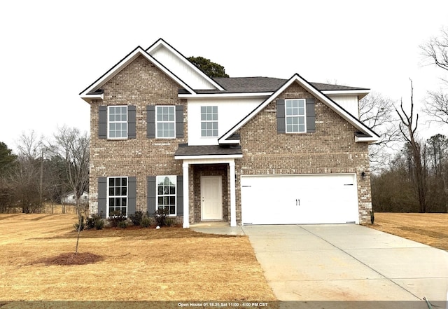 craftsman-style house with a garage