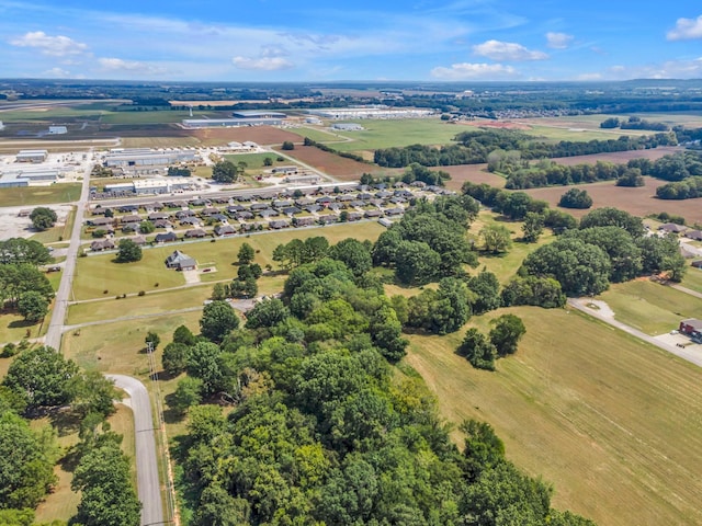 bird's eye view with a rural view