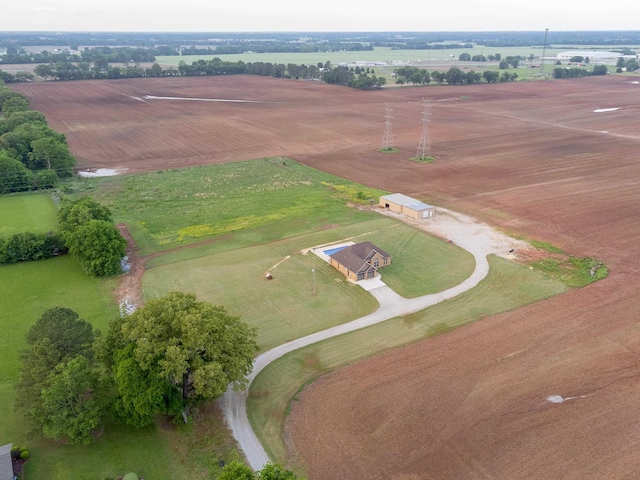 - drone / aerial view featuring a rural view