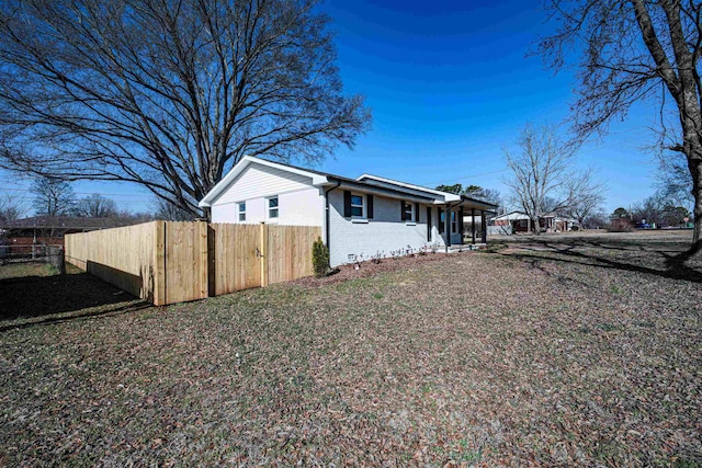 view of front of home