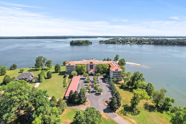  - drone / aerial view of a nearby body of water
