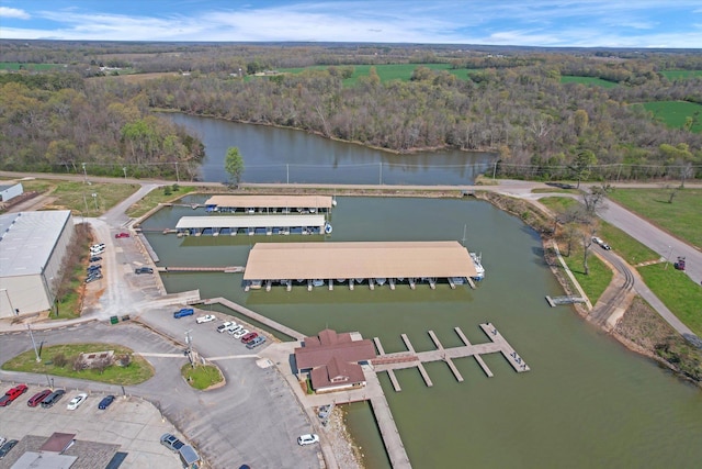  - view of property location with a heavily wooded area and a large body of water