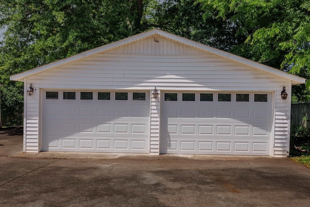  - view of detached garage