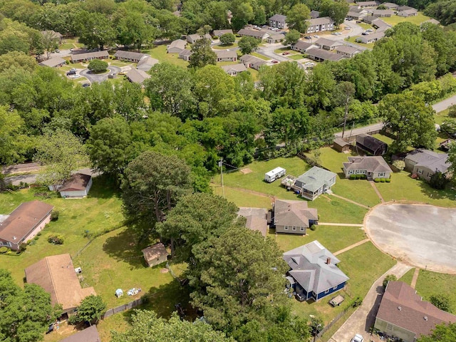 bird's eye view with a residential view
