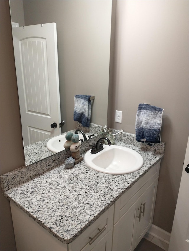 bathroom with vanity