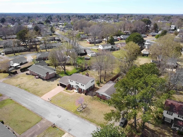  - drone / aerial view with a residential view