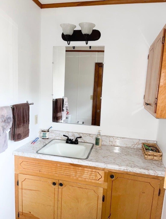 bathroom with vanity