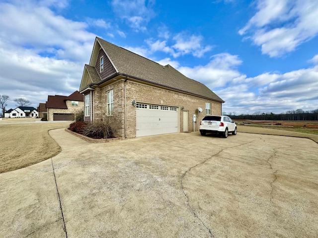 view of home's exterior featuring a garage