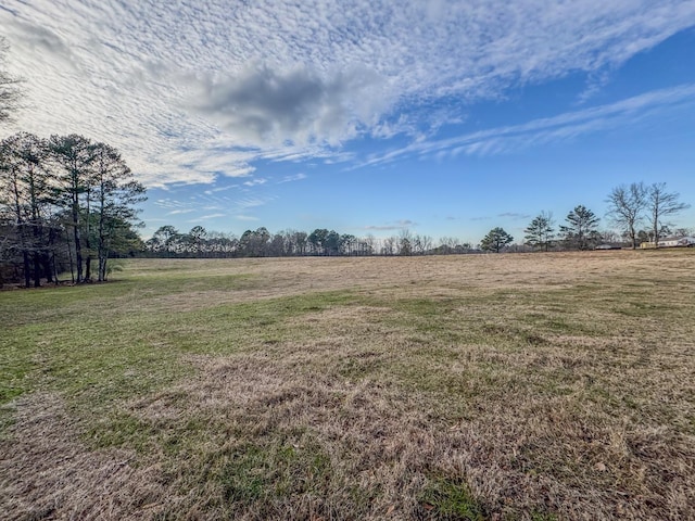 view of yard featuring a rural view