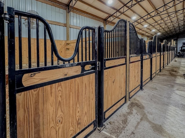 view of horse barn