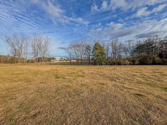 view of yard featuring a rural view