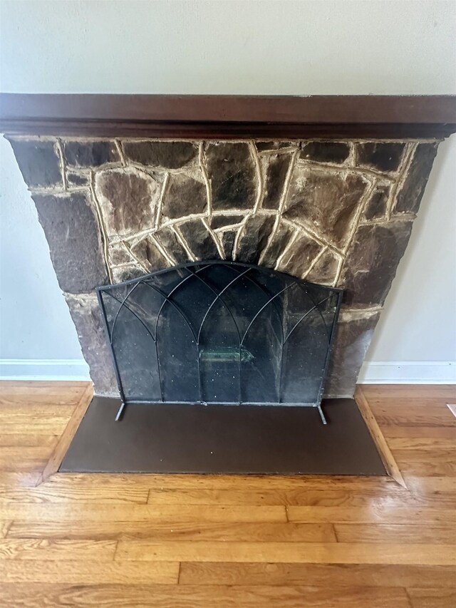 room details with wood-type flooring