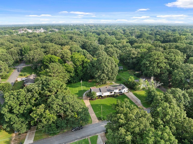  - aerial view of property's location with a forest