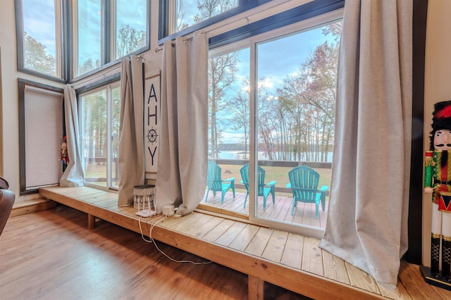 room details with wood finished floors