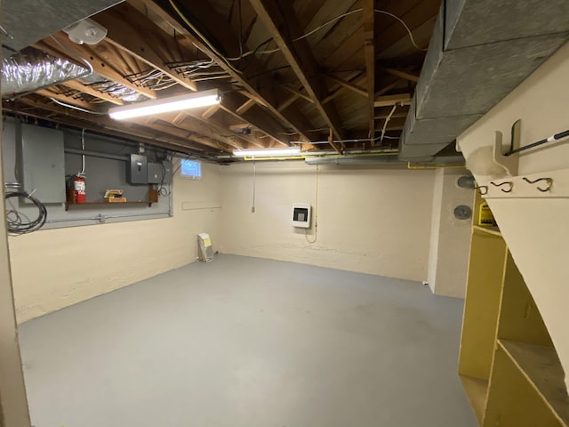  - unfinished below grade area with heating unit