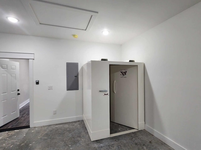 laundry room featuring electric panel