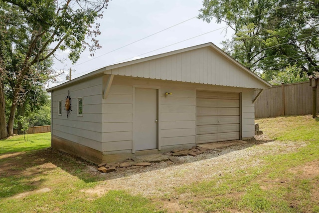  - view of detached garage