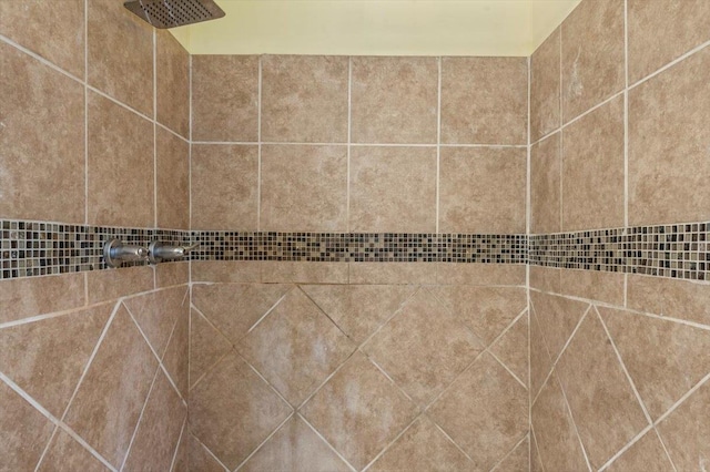 details with tiled shower