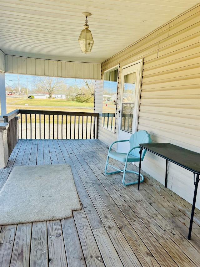 view of wooden terrace