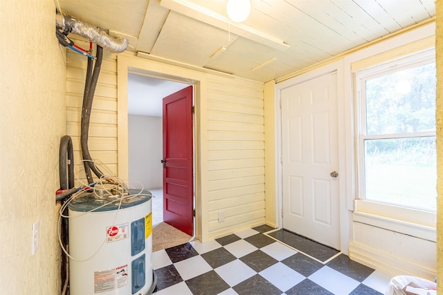 - interior space featuring water heater
