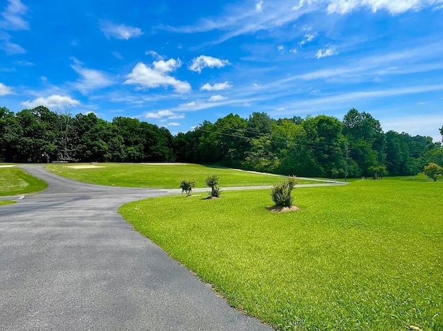 surrounding community featuring a lawn