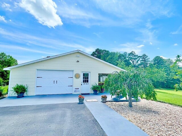 ranch-style house with a garage