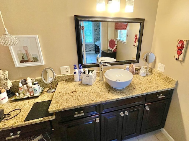 bathroom with vanity