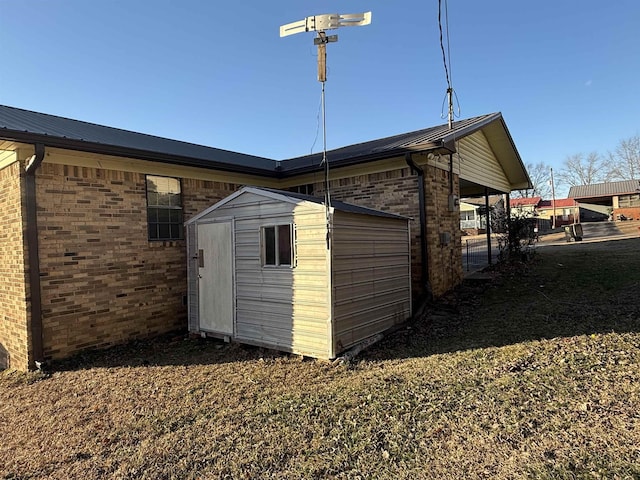 view of outdoor structure