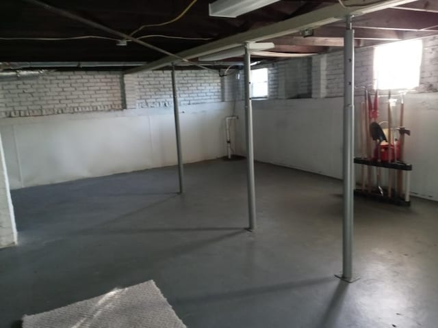 view of basement