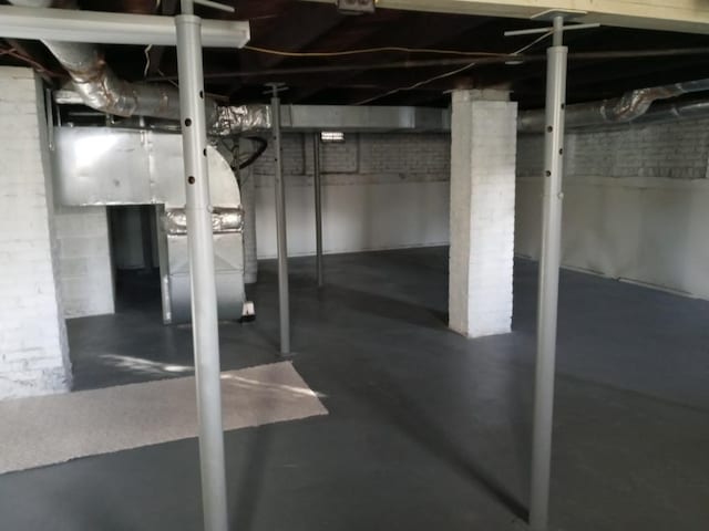 view of basement