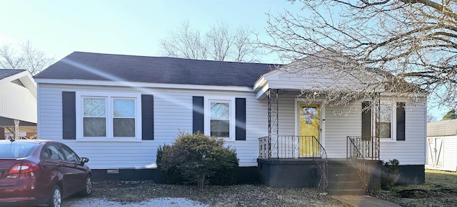 view of front of property