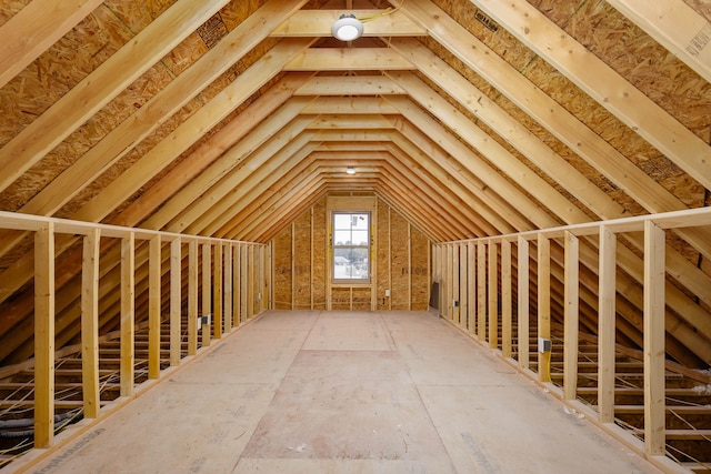 view of attic