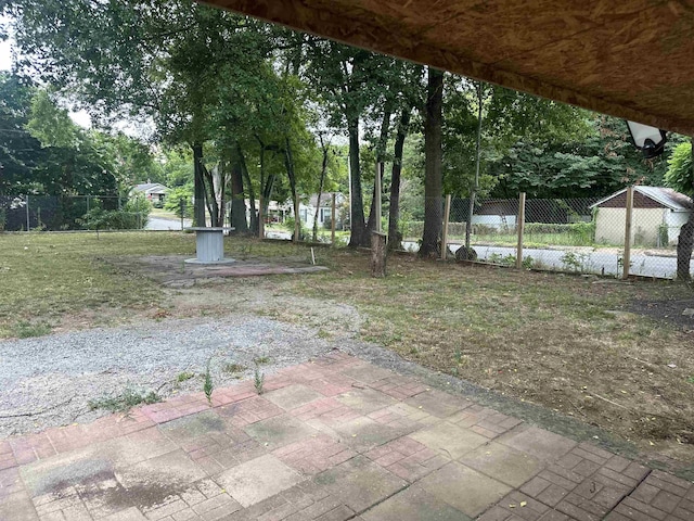 view of yard featuring a patio