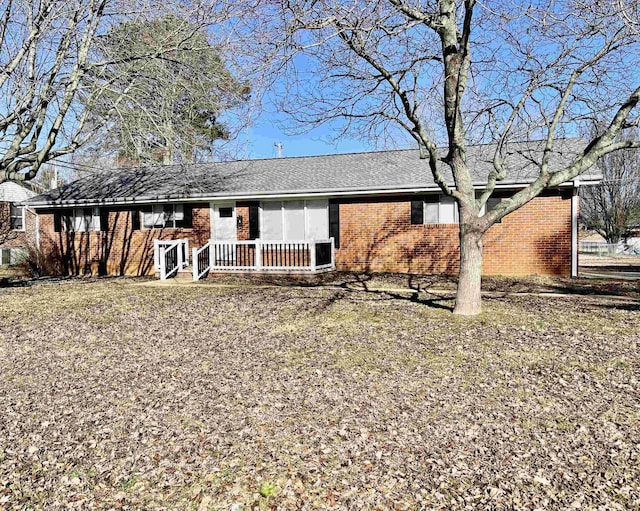 view of front of property with brick siding