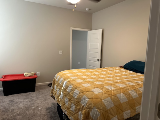 bedroom with carpet flooring