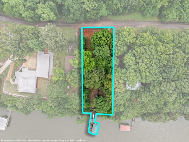 aerial view of property's location