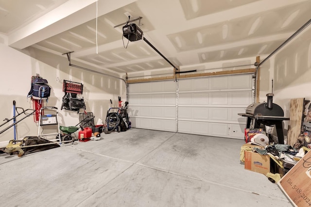  - garage with a garage door opener