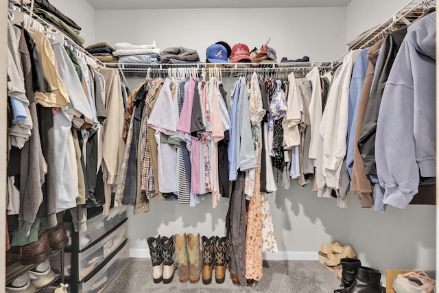  - walk in closet featuring carpet