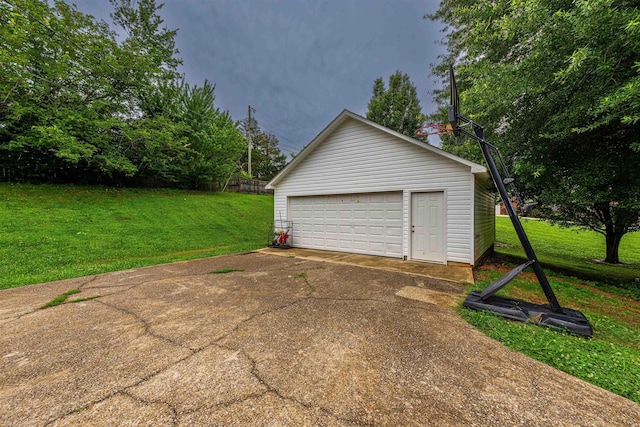  - view of detached garage
