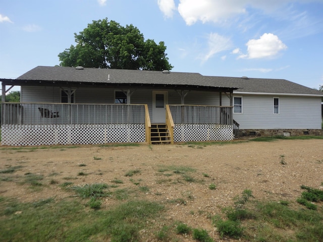 view of rear view of property